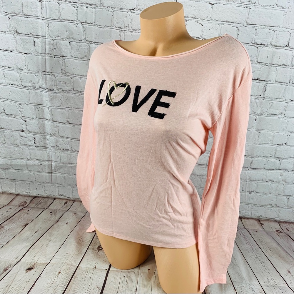 VS Victoria’s Secret LOVE Bling Lounge Shirt - Picture 4 of 8